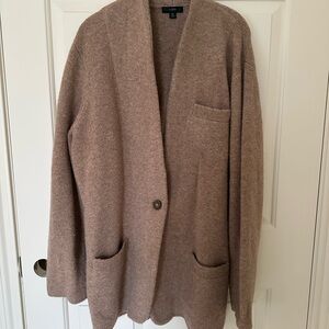 J. Crew Tan Knit Cardigan
